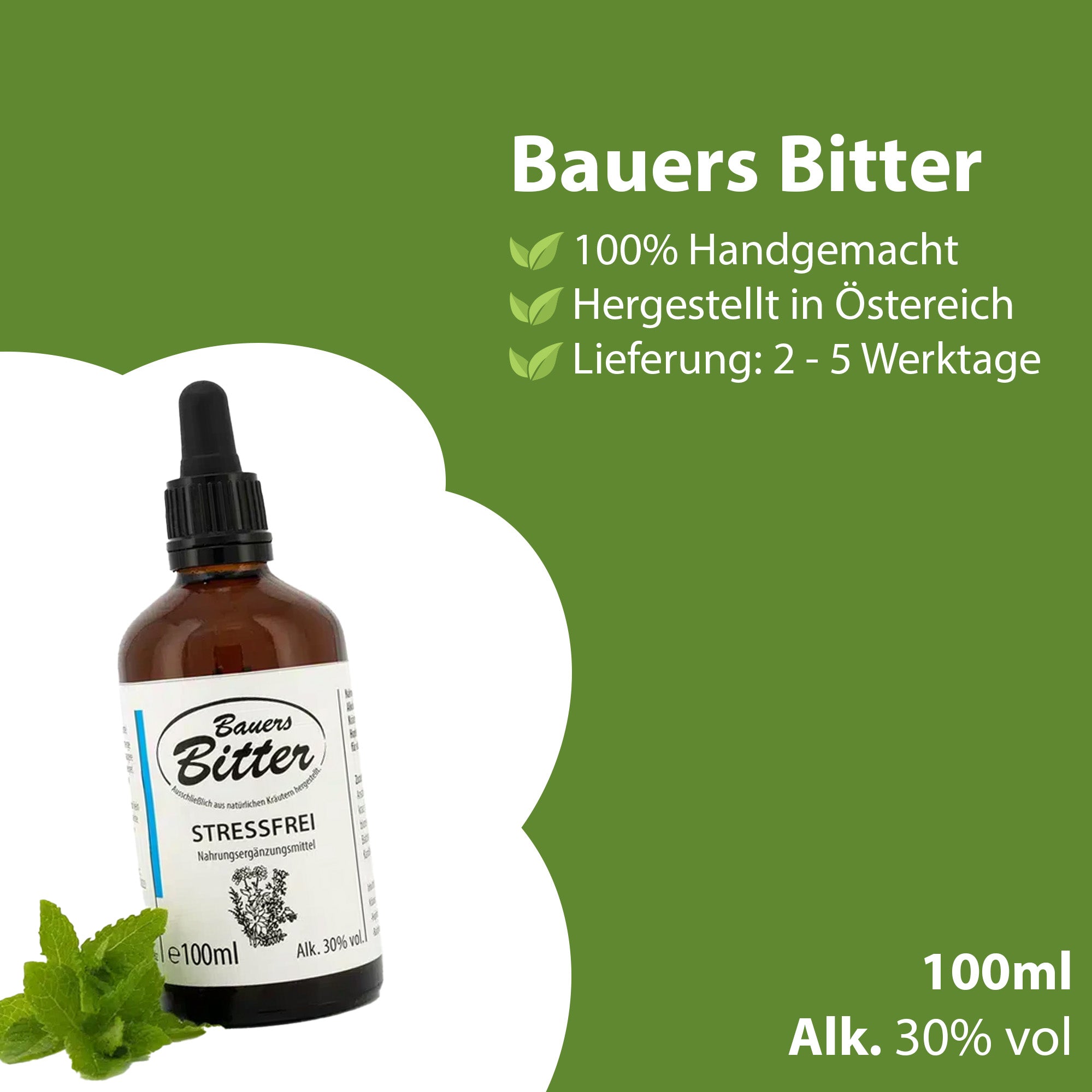 Bauers Bitter Kräuter & Stressfrei RAUCHFREI Set | 5 WOCHEN Kur