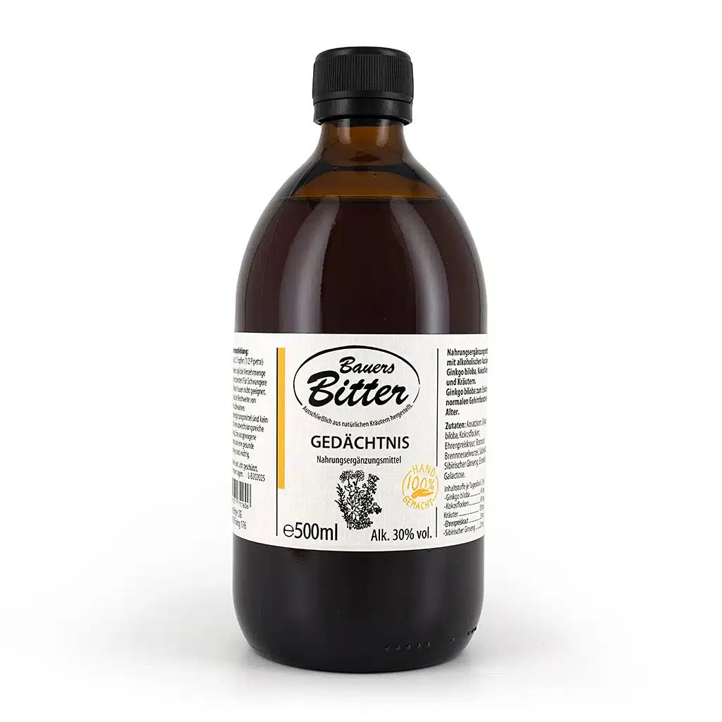 Bauers Bitter Gedächtnis Nachfüllflasche 500ml