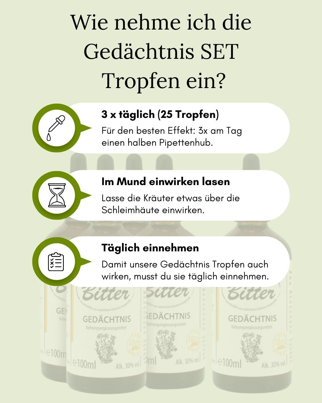 Gedächtnis SET 4 + 1 Produkt Ihrer Wahl